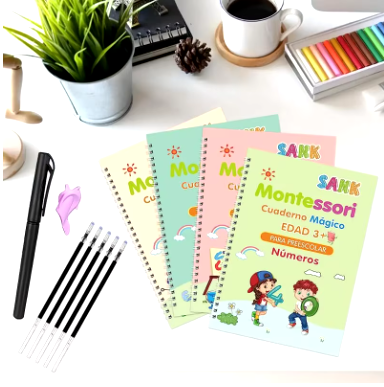 Set Cuaderno Magic Caligrafía Montessori