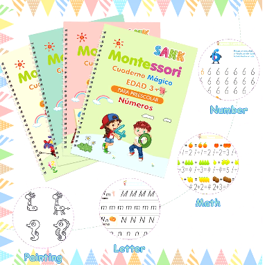 Set Cuaderno Magic Caligrafía Montessori